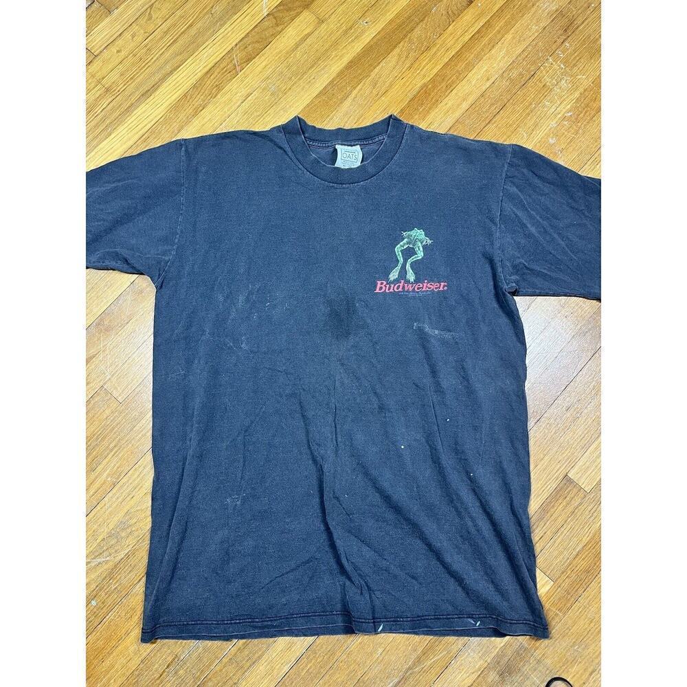 Vintage Wild Oats Made In USA Budweiser Single Stitch Front T-Shirt Size XL